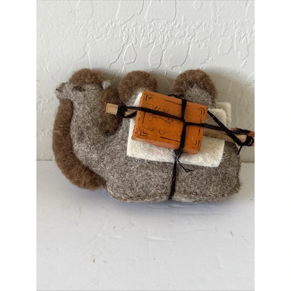 Vintage Felt Camel Art Handmade